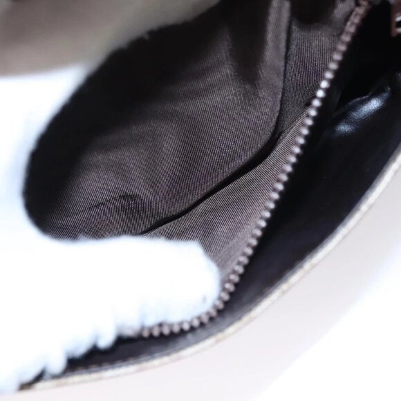 CELINE Macadam Canvas Shoulder Bag Beige Gold Auth EC329 - Picture 12 of 16